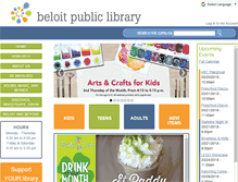 Tablet Screenshot of beloitlibrary.org